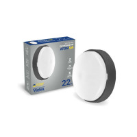 Світильник LED Violux ДББ ATOM UA антрацит 22W 5000K IP44 картон ( 253373 )