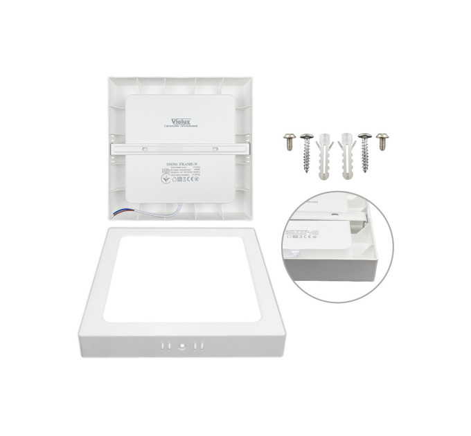 Світильник LED Violux ДББ FRAME-N 24W 5000K IP20 квадрат ( 330311 )