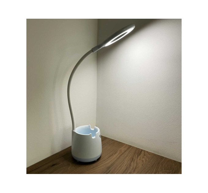 Настільна лампа з акумулятором LED BASKET 6W 4200К блакитна Violux ( 540301​ )