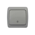 Вимикач EVA сірий 1кл прохідний IP54 ( 554-011500-209 )