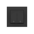 Вимикач EL-BI VEGA чорний мат 2-кл прохідний ( 510-014800-211 )