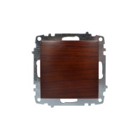 Вимикач ELBI ZENA Woodline червоне дерево 1кл без рамки ( 609-012900-200 )