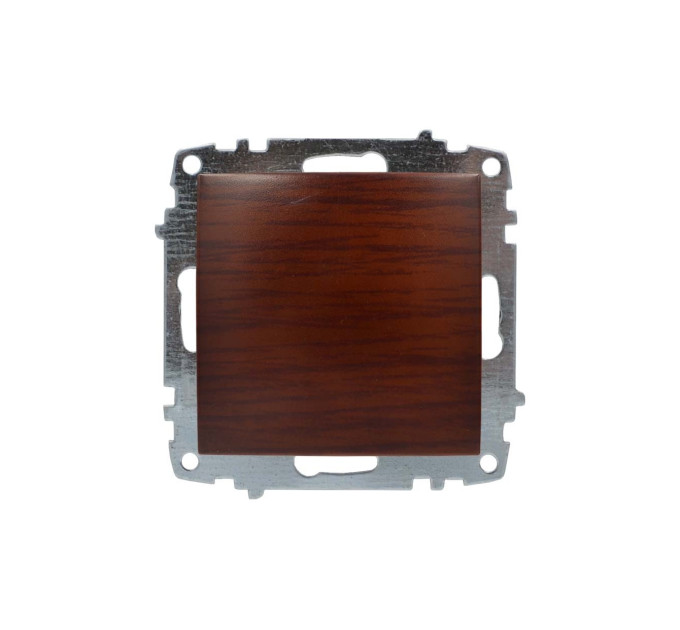 Вимикач ELBI ZENA Woodline червоне дерево 1кл без рамки ( 609-012900-200 )